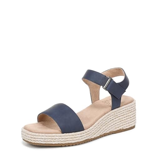 Naturalizer Women's Goldie Espadrille Wedge Sandal Dark Blue 11 M
