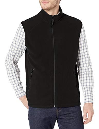 Clique Men's Summit Full-Zip Microfleece Vest, Black, XX-Large