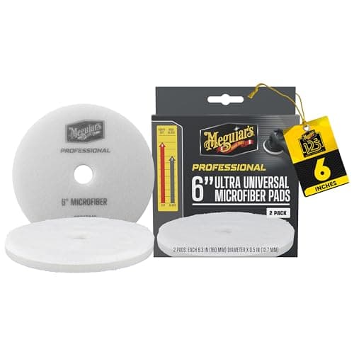 Meguiar's Professional 6" Microfiber Pad, 2pk, 10/CV