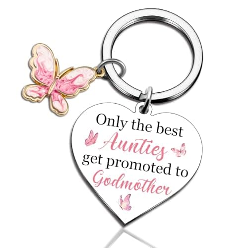 UVIBEW Godmother Proposal Gift Godmother Gift God Mother Keychain God Parents Presents Proposal Gifts Mother's Day Gifts for GodMom