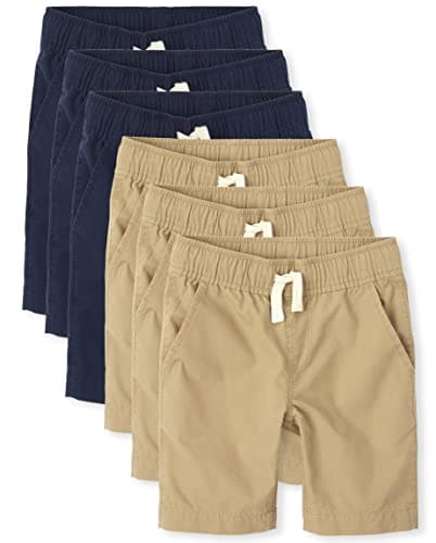 The Children's PlaceThe Children's Place Boys Pull On Jogger Shorts6 packFlax/Tidal16