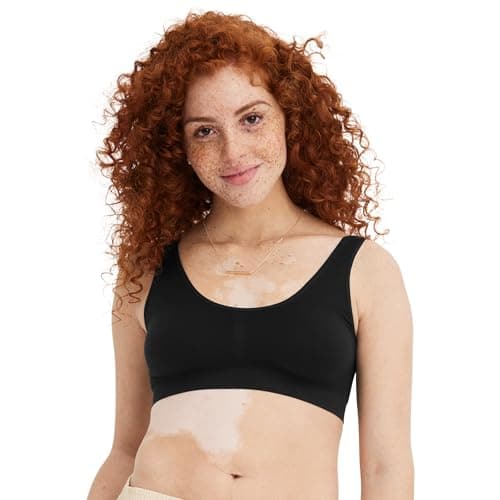 Jockey Women's Bra Modern Micro Stretch Seamfree Bralette, Black, S
