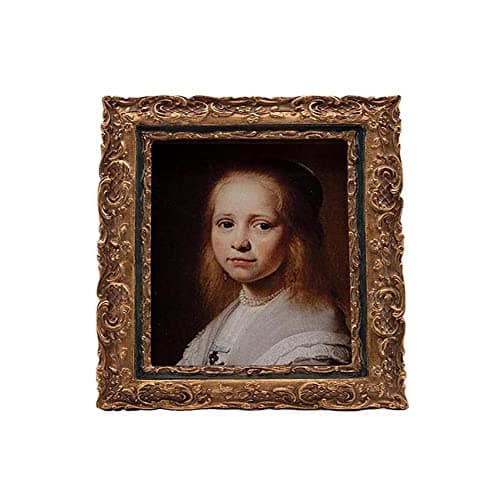 SYLVIA'S SHOP 4x4 Vintage Square Picture Frame, Small Antique Gold Frame