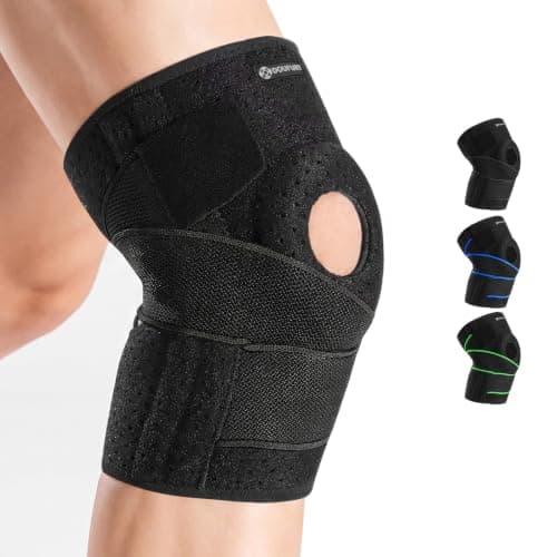 DOUFURT Knee Brace for Men & Women, Side Stabilizers & Patella Gel Pads