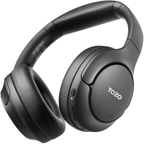 TOZO Hybrid Active Noise Cancelling Headphones, Hi Res Audio