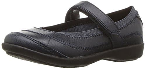 Hush Puppies unisex child Reese Mary Jane Flat, Navy, 13 Wide Little Kid US