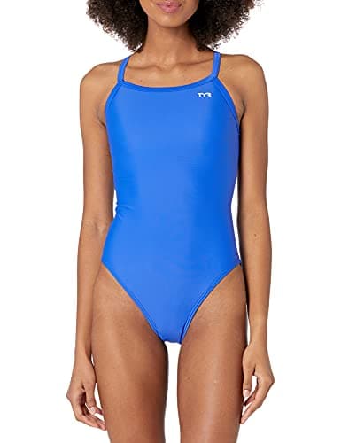 TYR Women's TYReco Solid Diamondback Swimsuit, Royal, 36