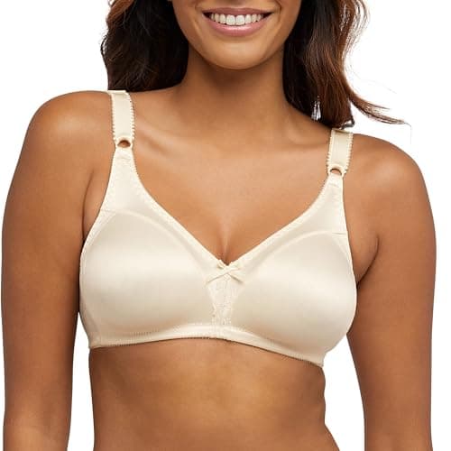Bali Women's Double Support Wire-Free Bra, Light Beige, 36D