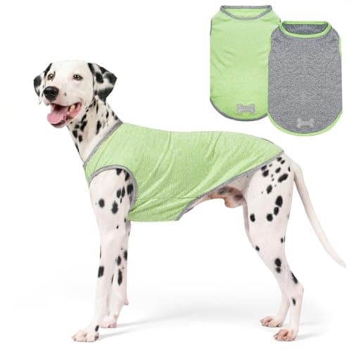 KYEESE 2Pack Dog Shirt for Medium Dogs Sun Protection Tank Top for Summer