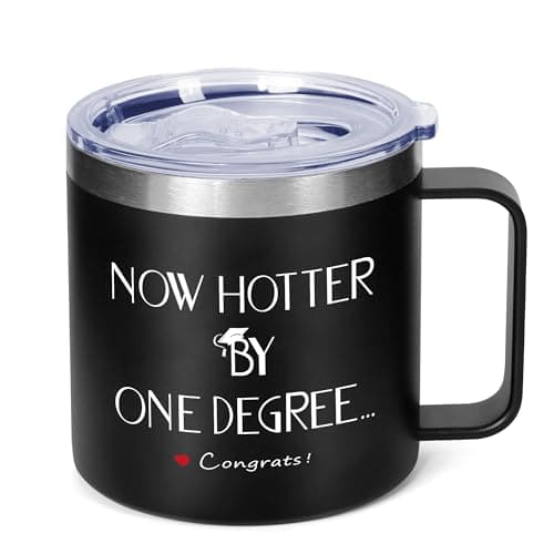 ONEVIVE Graduation Tumbler, 14 oz, Now Hotter by One Degree