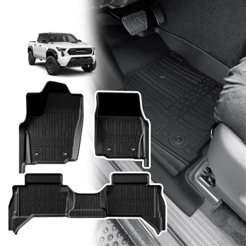 TripleAliners Floor Mats for 2024-2026 Tacoma Double Cab, Auto Trans,Gas