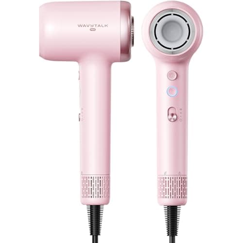 Hair Dryer, Wavytalk Turblow Pro Fast Drying Blow Dryer, High Speed Hair Dryer for Women with 110,000 RPM, Pro Negative Ions for Reduces Damage, Frizz Smoothing, 3 Speeds &3 Temps, One Cool Shot, Pink