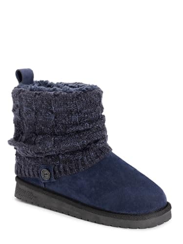 MUK LUKS Women's Laurel, Blue, 9
