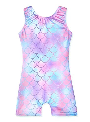 HOZIY Mermaid Leotards for Girls Gymnastics 2t 3t Toddlers Toddler Girls Purple Pink