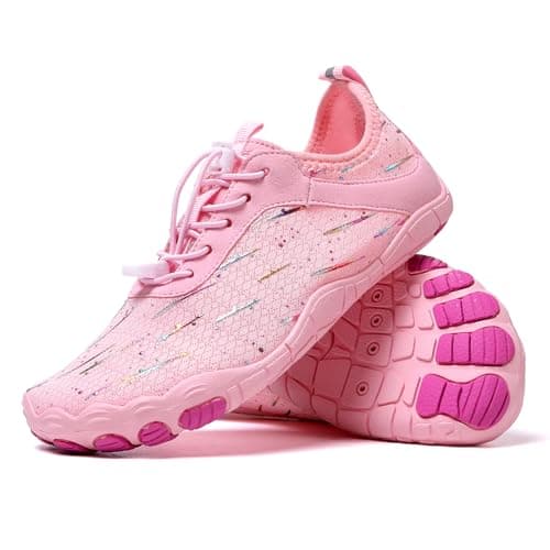 StoneLiquid Hike Barefoot Womens, Healthy & Non-Slip Barefoot Footwear Unisex (Meteor-Pink, Adult, Women, 9, Numeric Range, US Footwear Size System, 9.5, Medium)