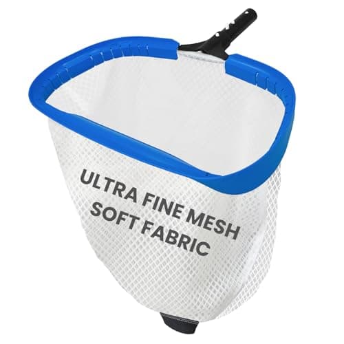 Poolvio 17.5" Pool Net, Aluminum Frame, Diamond-Pattern Ultra-Fine Mesh