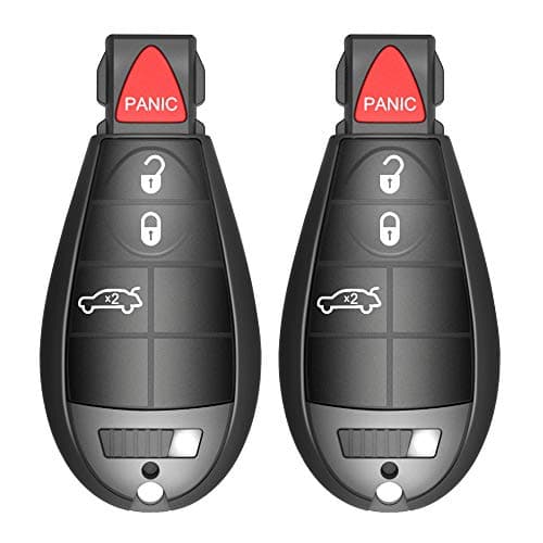 VOFONO 4 Button Key Fob Fit for 2008-2011 Chrysler 300, 2008-2014 Dodge Caravan, 2008-2013 Durango, 2009-2013 Journey, 2008-2012 Charger, 2008-2014 Challenger M3N5WY783X IYZ-C01C