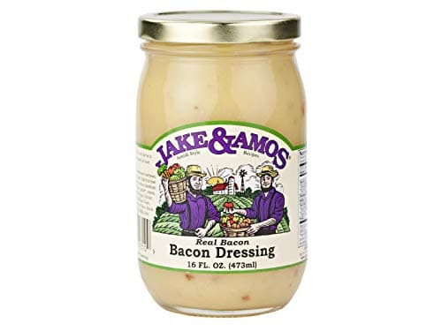 Jake & Amos Real Bacon Salad Dressing, 16 Oz. Jar (Pack of 2)
