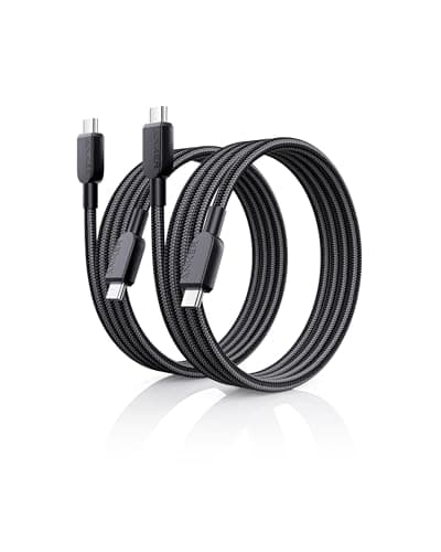 Anker USB C to USB C Cable (2Pack, 3FT),240W Type-C Fast Charging Cord for iPhone 17/16 Series,MacBook Pro 2020,iPad Air 4 and More (Black)