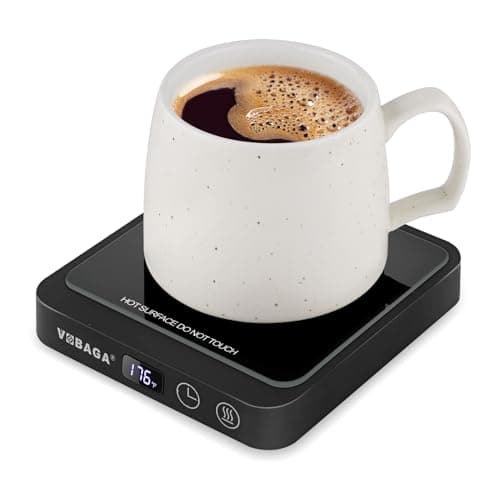 VOBAGA Mug Warmer, Coffee Cup Warmer for Desk with 5 Temp Settings & 2-12H Timer, Smart Candle Warmer & Coffee Warmer with Display for Fastest Heating Coffee, Cocoa, Ideal Coffee Gifts(No Cup)