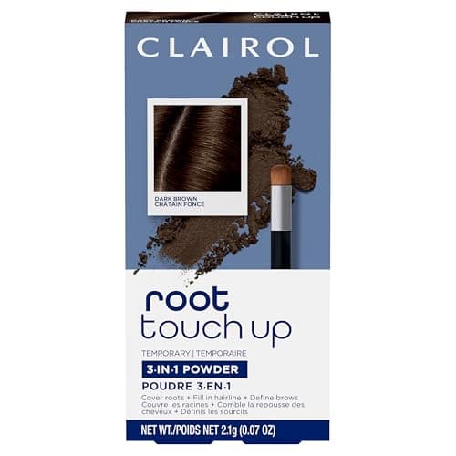 Clairol Root Touch-Up Temporary Concealing Powder, Dark Brown, Pack of 1
