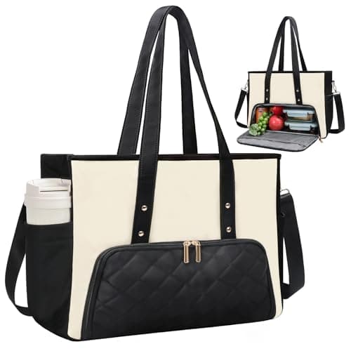 Jetviivid Work Bag with Lunch Compartment for Women, 15.6 Inch Laptop Bag