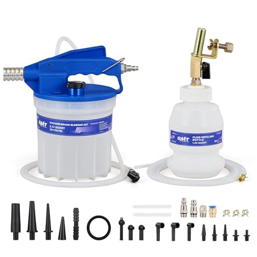 OMT 2L Vacuum Brake Bleeder Kit, 2.1 qt Pneumatic Brake Fluid Bleeder Kit