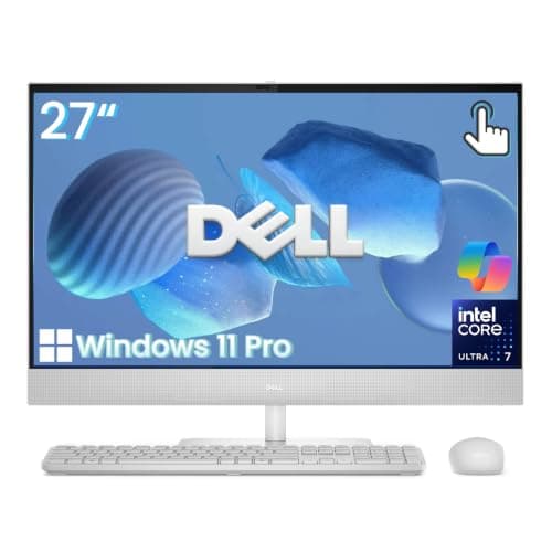 Dell 27 Touchscreen All-in-One Desktop Computer 2026 PC, Ultra 7 32GB + 1TB