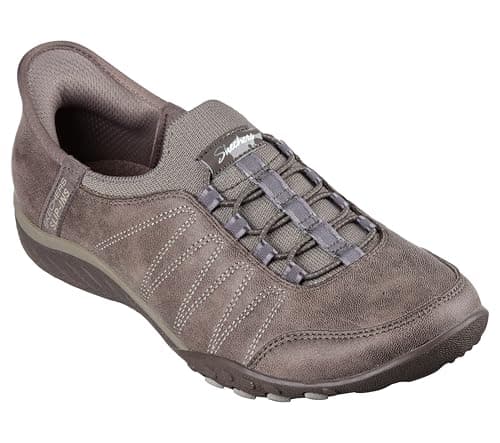 Skechers Women's Hands Free Slip-Ins Breathe Easy - Home Body, DKTP, 5.5