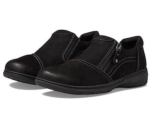 Clarks Black's Carleigh Ray Oxford, Black Nubuck, 5.5 Medium US