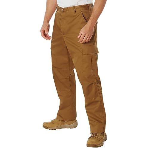 Rothco Tactical BDU Pants – Rugged Cargo Outdoor Hiking EDC Work Uniform, Work Brown, 2XL