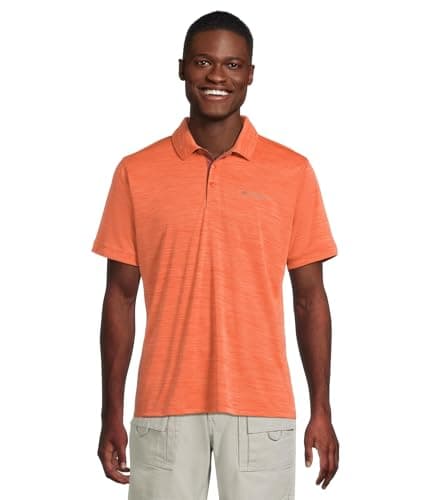 Columbia Men's Sage Peak Knit Polo, Tuscan Heather, X-Large