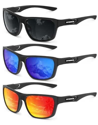 KALIYADI Polarized Sunglasses Men Sports-Sunglasses: Classic Sun Glasses for Driving, Fishing for Women with UV400 Protection
