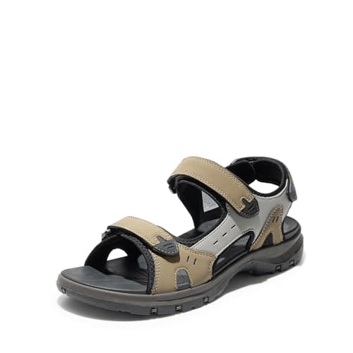 DREAM PAIRS Men’s Arch Support Hiking Sandals Sport Outdoor Athletic Comfortable Summer Beach Water Sandals,Size 6,Sand,DMUMST2502