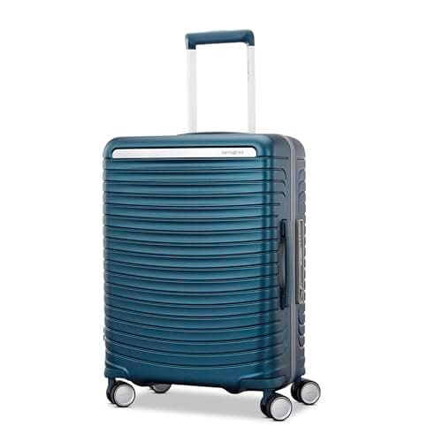 Framelock Max 21” Carry-On Hardshell Zipperless Luggage - Highly Secure Integrated Eazylock™ Mechanism - RightHeight™ Adjustable Handle System - 360° Spinner Wheels - Airline Approved - Emerald Teal