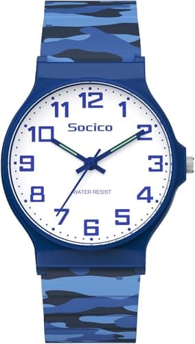 SOCICO Kids Analog Watch 30M Waterproof for Boys & Girls 5-16 Years Old