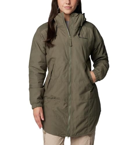 Columbia Women's Chatfield Hill II Novelty Jacket, Stone Green/Chalk Omblur Tonal, Medium