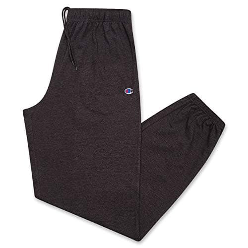 Champion Big and Tall Lightweight Sweatpants for Men - Jersey Cotton Jogger Pants Charcoal Heather