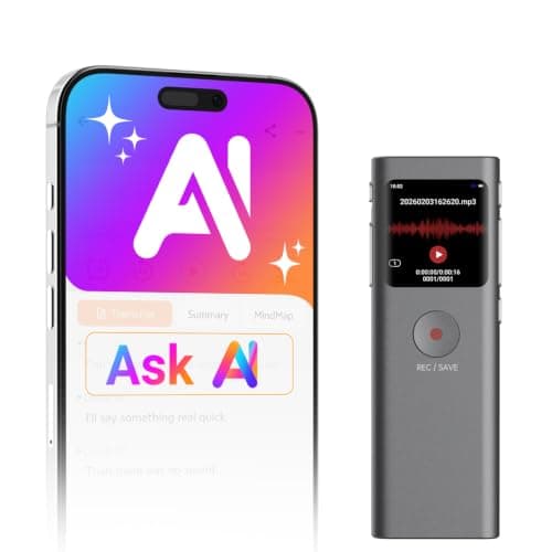 AI Voice Recorder, Transcribe & Summarize with AI Note Taker (Grey)