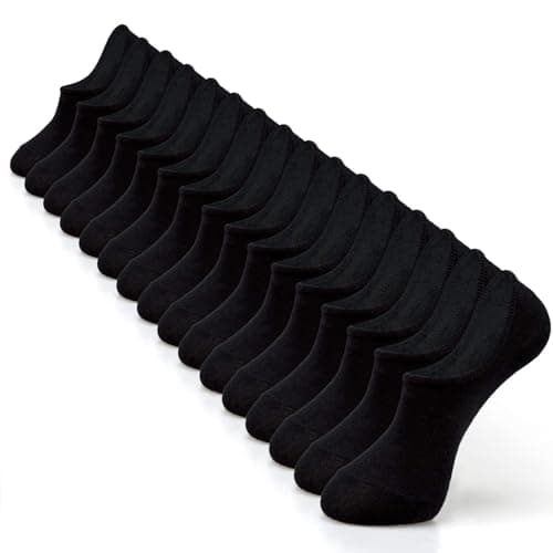 IDEGG No Show Socks Men Low Cut Ankle Short Socks for Men Casual Athletic Socks with Non-Slip Grip
