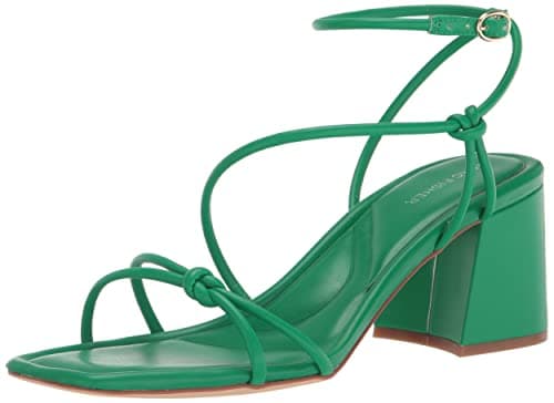 Marc Fisher Women's Gurion Heeled Sandal, Green 300, 5