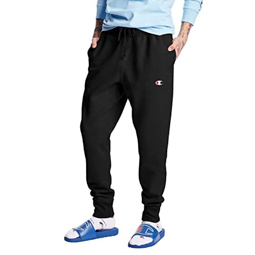 Champion Life Men's Reverse Weave Jogger, black/"c" logo, X-Small