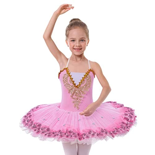 AFAVOM Ballet Tutu Dress Ballerina Costume Toddler Ballet Outfit for Girls