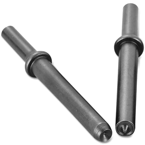 FLKQC 2pcs Air Rivet Hammer Tool Kit, Great Heavy Duty Smoothing Pneumatic Air Rivet Hammer Tools Kit, High Carbon Steel Air Rivet Hammer Chisel with Spring