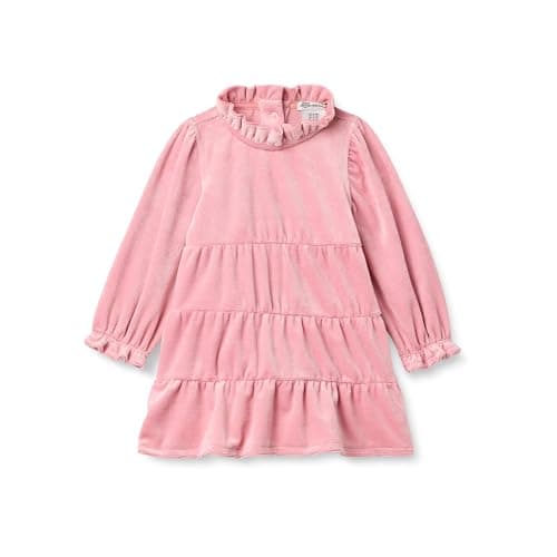 Amazon Essentials X Sofia Grainge Unisex Babies' Long Sleeve Corduroy Dress, Blush, 24 Months