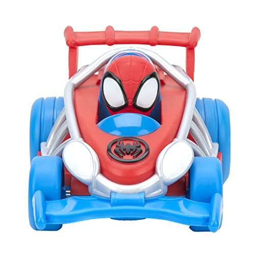 Jazwares Spidey and His Amazing Friends Webbed Wheelie Vehicle - Features Built-in Spidey Super Hero