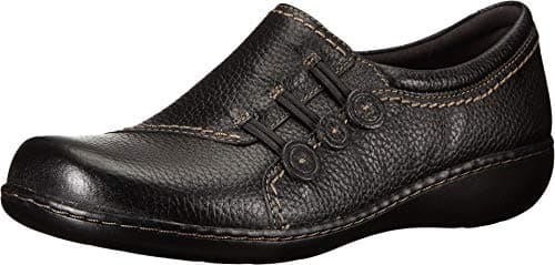 Clarks Women's Ashland Effie Slip-On Loafer,Black,8.5 M US