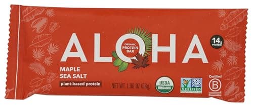 Aloha, Bar Protein Maple Sea Salt Organic, 1.98 Ounce