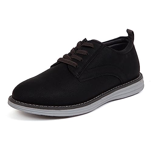 Deer Stags Boys' Dapper Jr. Oxford Black/Charcoal Size 2