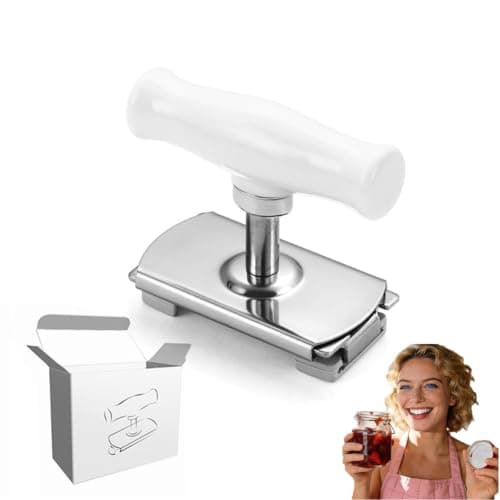 Monwerce Cap Crack Jar Opener, Jar Openers for Seniors & Weak Hands(White)